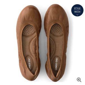 Lands ends elastic flats